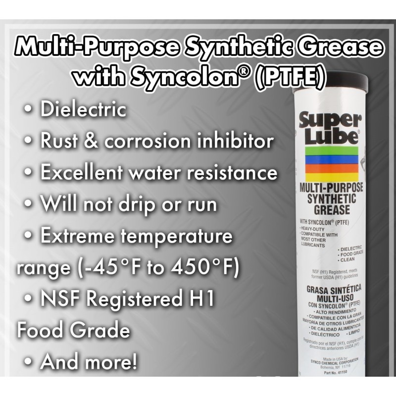 41580 Super Lube graisse synthétique avec PTFE  - 400 gram