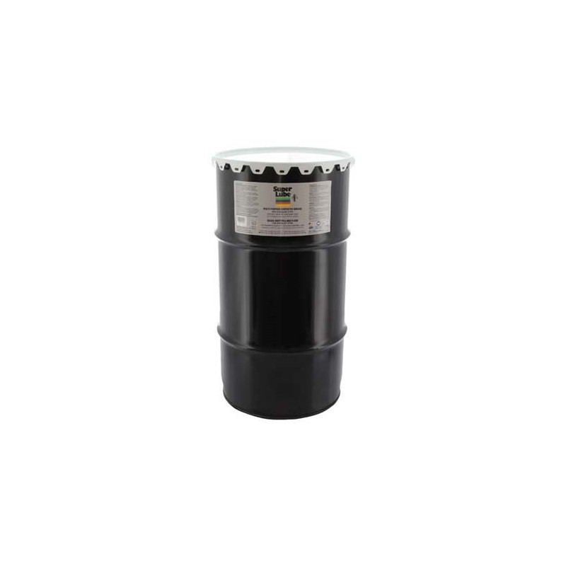 41120 SUPER LUBE Graisse synthétique polyvalente (NLGI 2) avec PTFE - 54,4 kg fût
